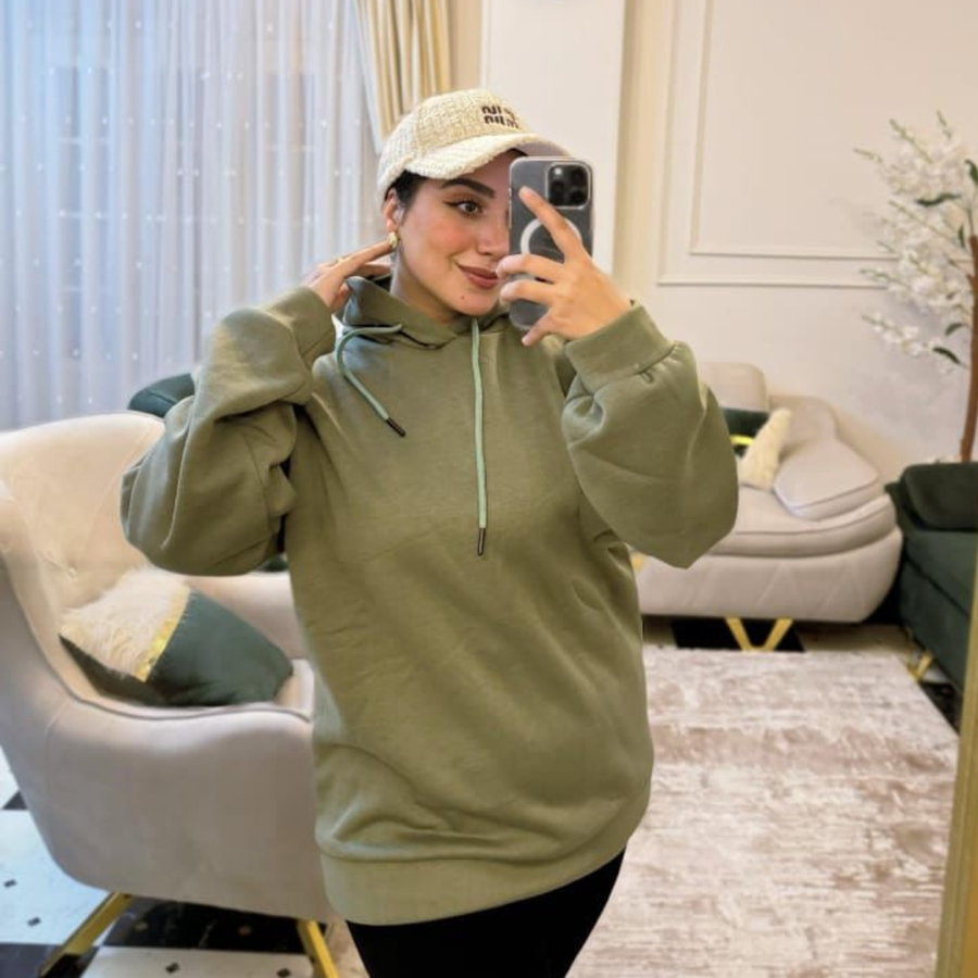 هودى اخضر فرى سايز